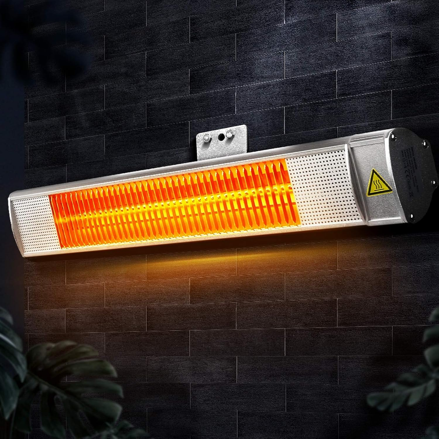 Devanti Electric Infrared Radiant Strip Heater Outdoor Indoor Halogen 2000W image number 1
