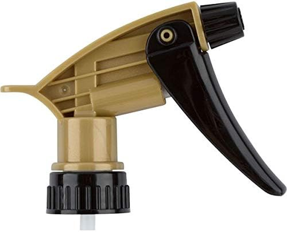 Comfort Axis Heavy Duty Acid Resistant Trigger Sprayer, Black/Gold, 9-1/4" Dip Tube, 28Mm Neck Finish - 6 Pack image number 1
