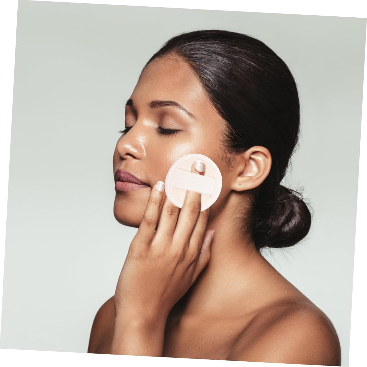 Mobestech Loofah Face Skin Puff Facial Cleaner 6.5Cm Rounded Cleansing Sponge 6Pcs Set for Makeup Removal and Daily Face Cleaning image number 6