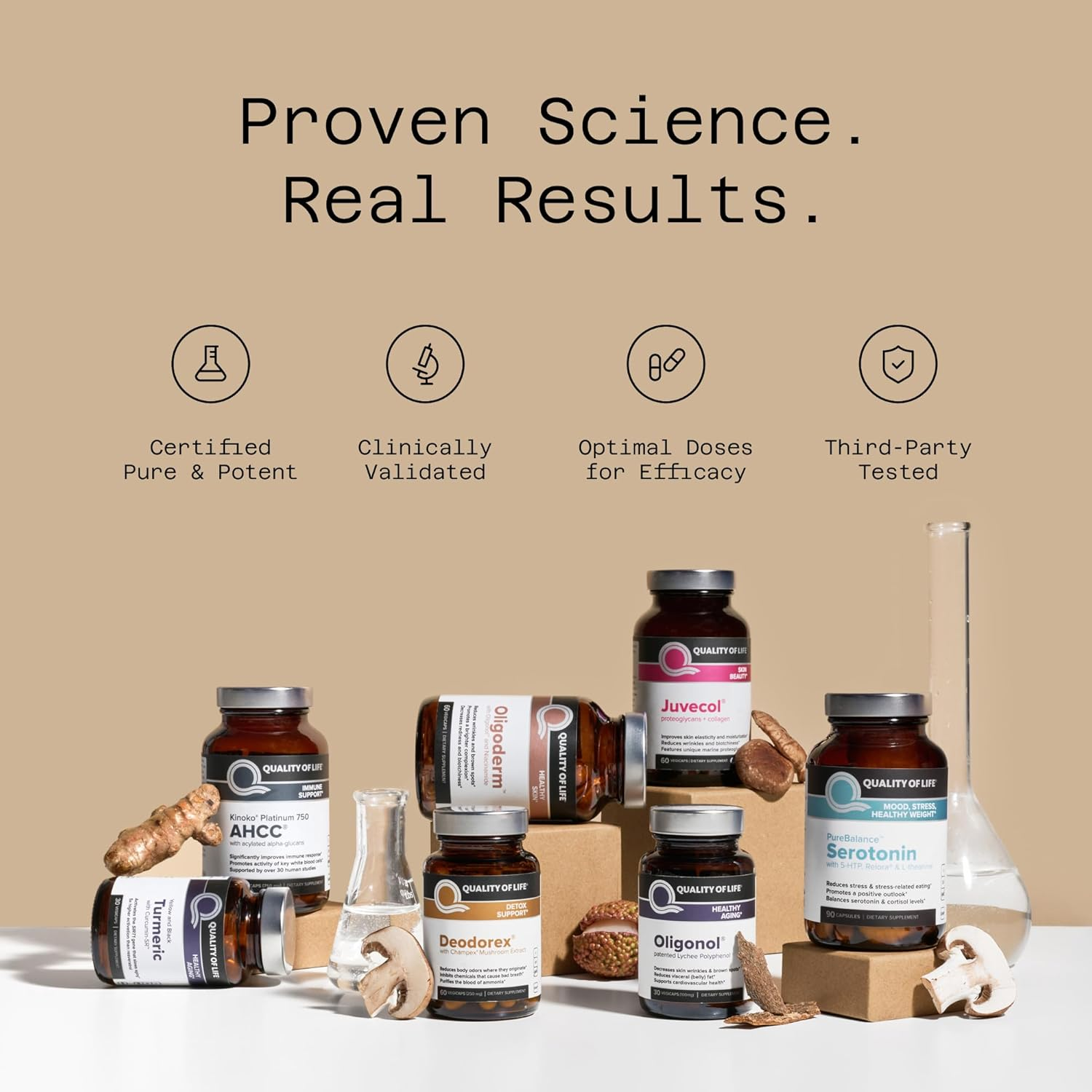 Quality of Life Kinoko Rx AHCC 300Mg 60 Capsules image number 1