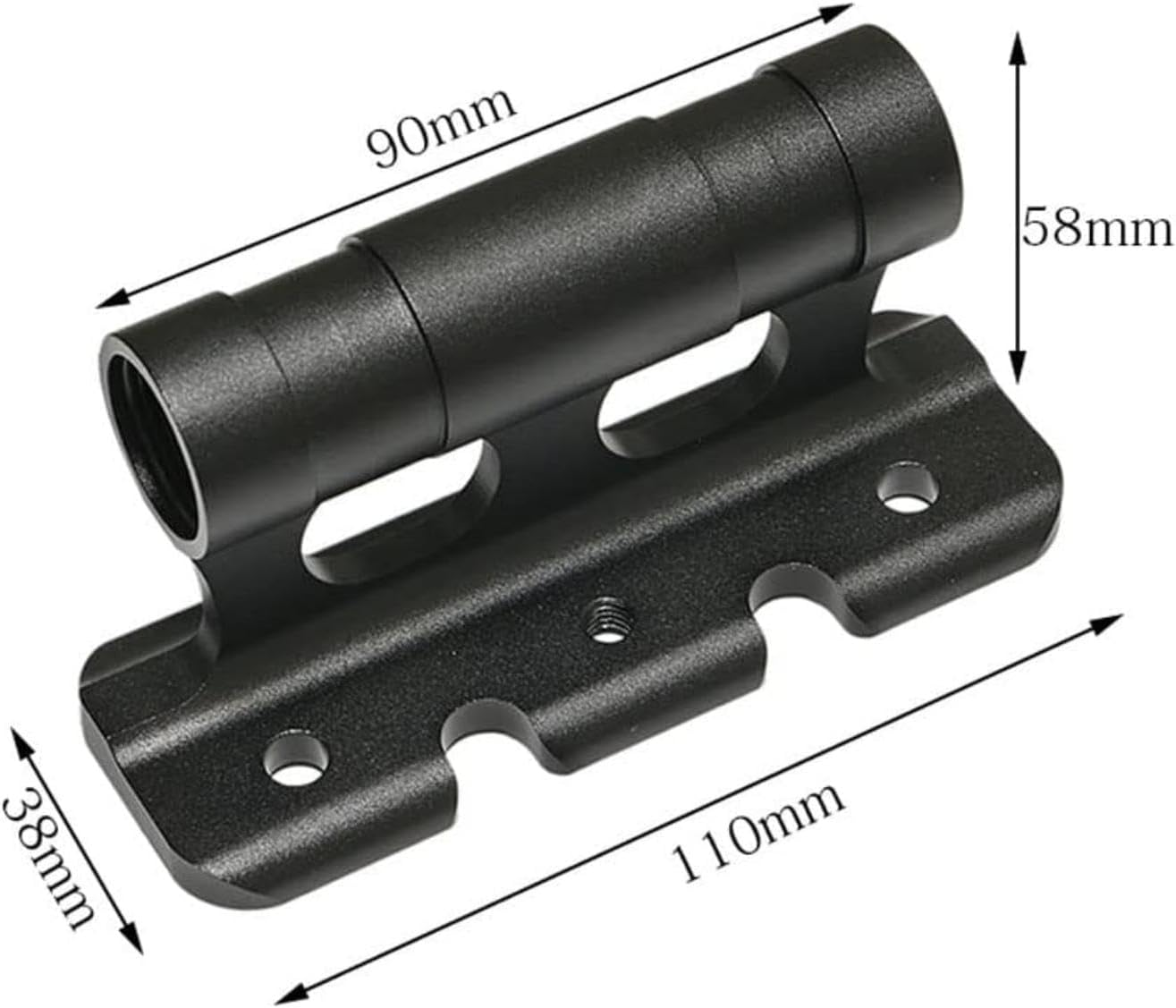 Bike Quick Release Fork Mount Block, Aluminum Alloy Bicycle Front Fork, Block Car Roof Rack Support Bike Stand Holder with Adapters,For Truck/Trailer/Bikes Racks image number 2