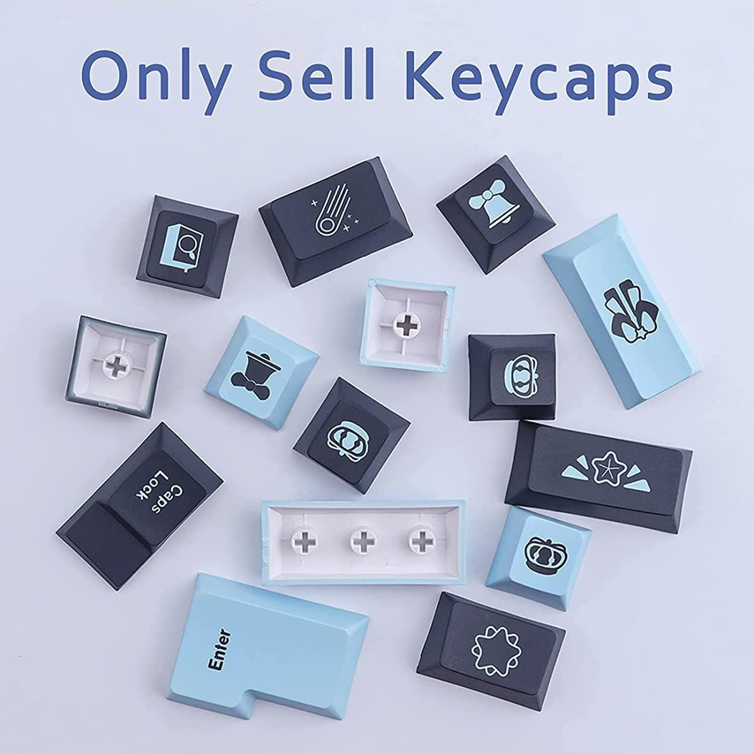 JOMKIZ 132 Keys PBT Keycaps Set - Comet XDA Profile Dye Sublimation Customized ANSI Layout Compatible with Cherry MX Switches Mechanical Keyboards image number 5