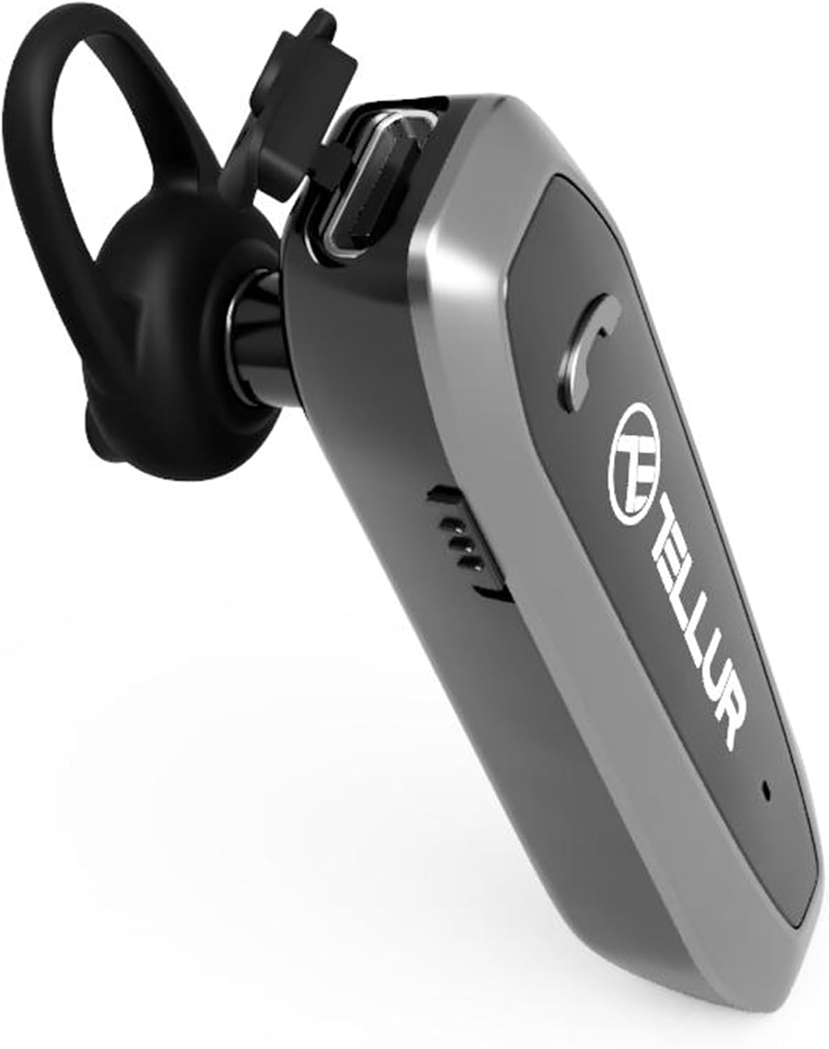 TELLUR VOX 100 Headset Bluetooth Mobile Phone Headset for Mobile Phones USB C, 22 Hours Talk Time, BT 5.3, Multipoint Two Connected Devices, 360&deg; Rotation for Right or Left Ear, Iphone/Android/Windows image number 3