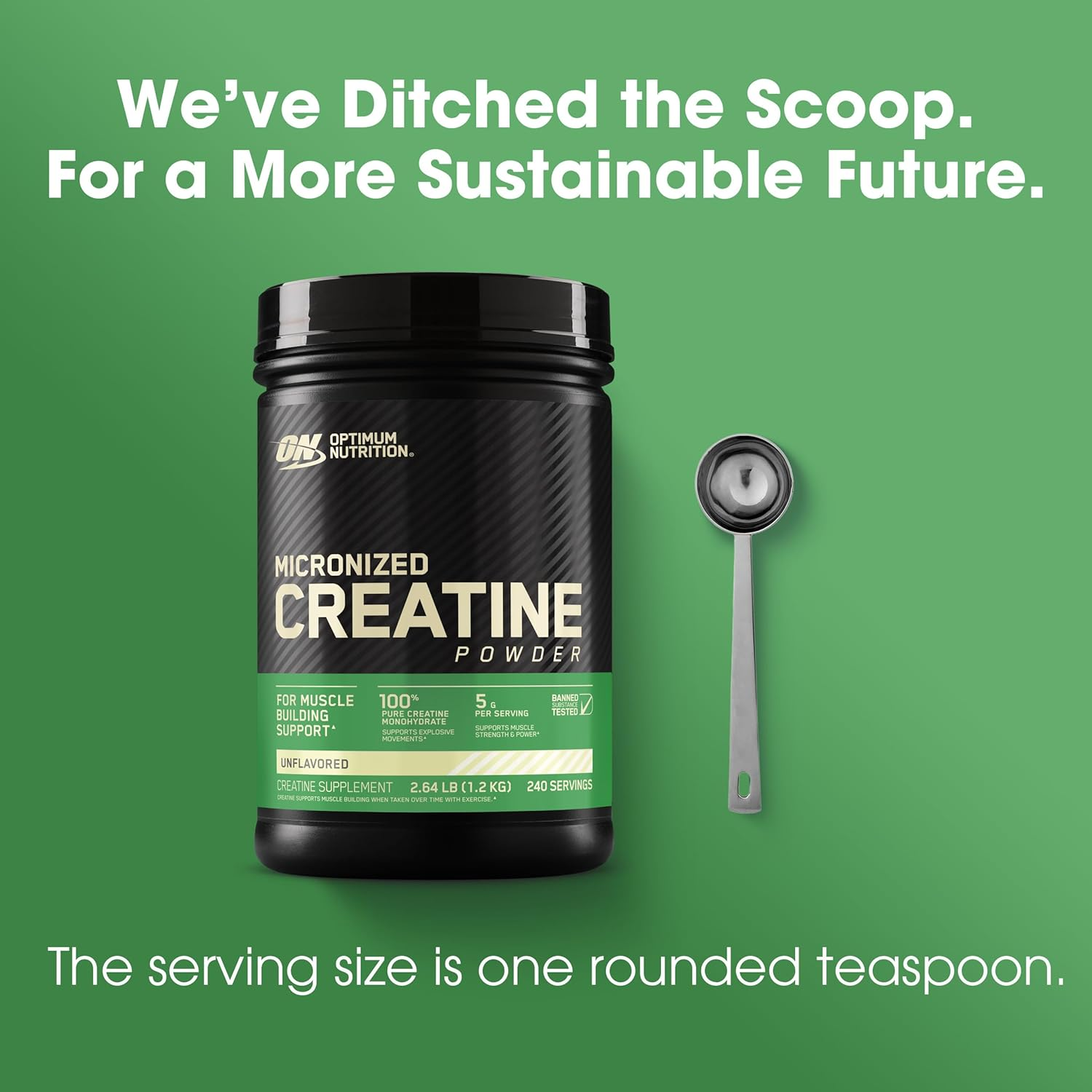 OPTIMUM NUTRITION Micronized Creatine Powder, Unflavoured, 1.2Kg image number 1