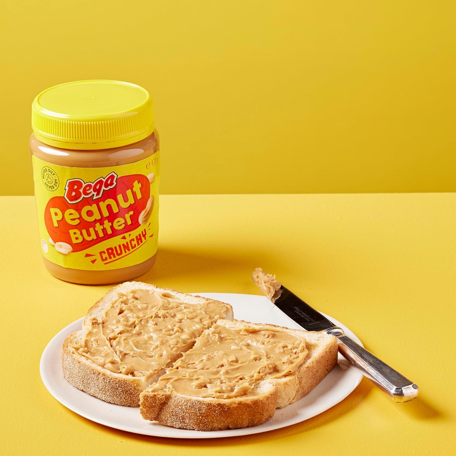 Bega Crunchy Peanut Butter, 470G image number 3