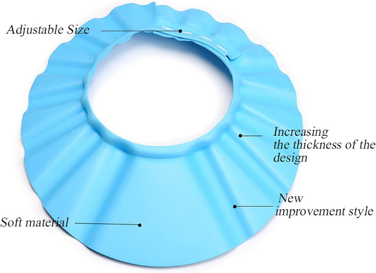 Adjustable Baby Shower Cap, Soft Shampoo Shield Visor Hat - Safe Bathing and Hair Washing Protection for Toddlers, Babies, Kids - Cute and Practical Bath Time Accessory (Pink) image number 1