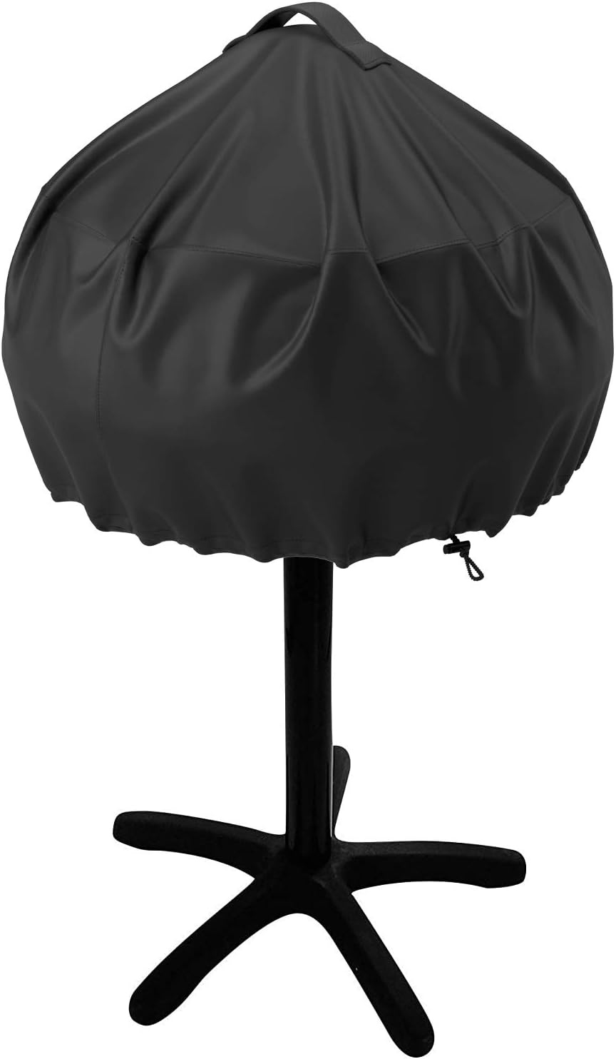 NUPICK Grill Cover for George Foreman 15-Serving GGR50B, GFO3320, GFO240 Electric Grill, Easy Take off Handle Design, All Weather Resistant Small round Grill Cover image number 1
