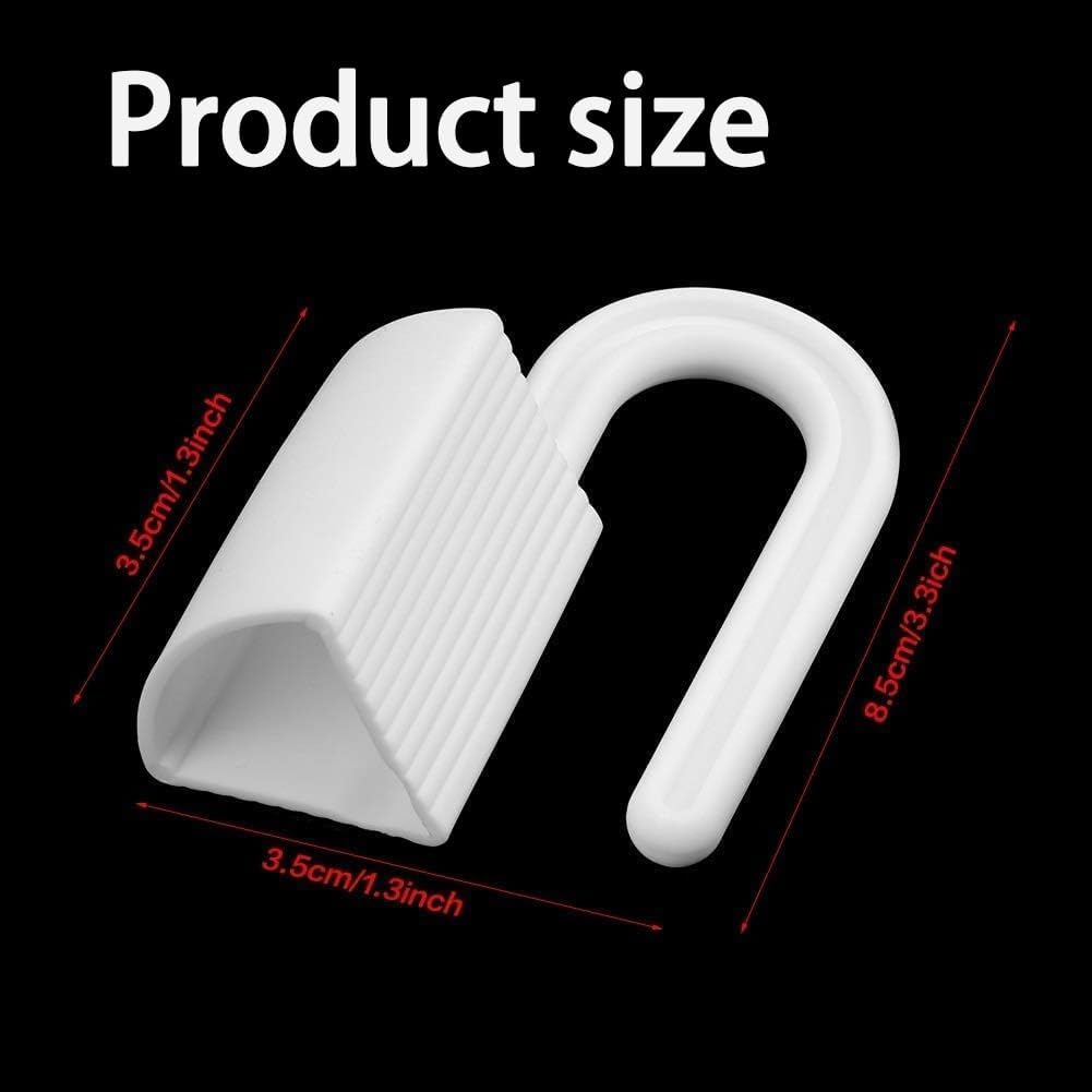 4-Pack Door Finger Guards &ndash; Baby Proof Door Hinge Protectors, Child Safety Pinch Prevention Stoppers, Anti-Slam Finger Guard for Kids & Toddlers (White)