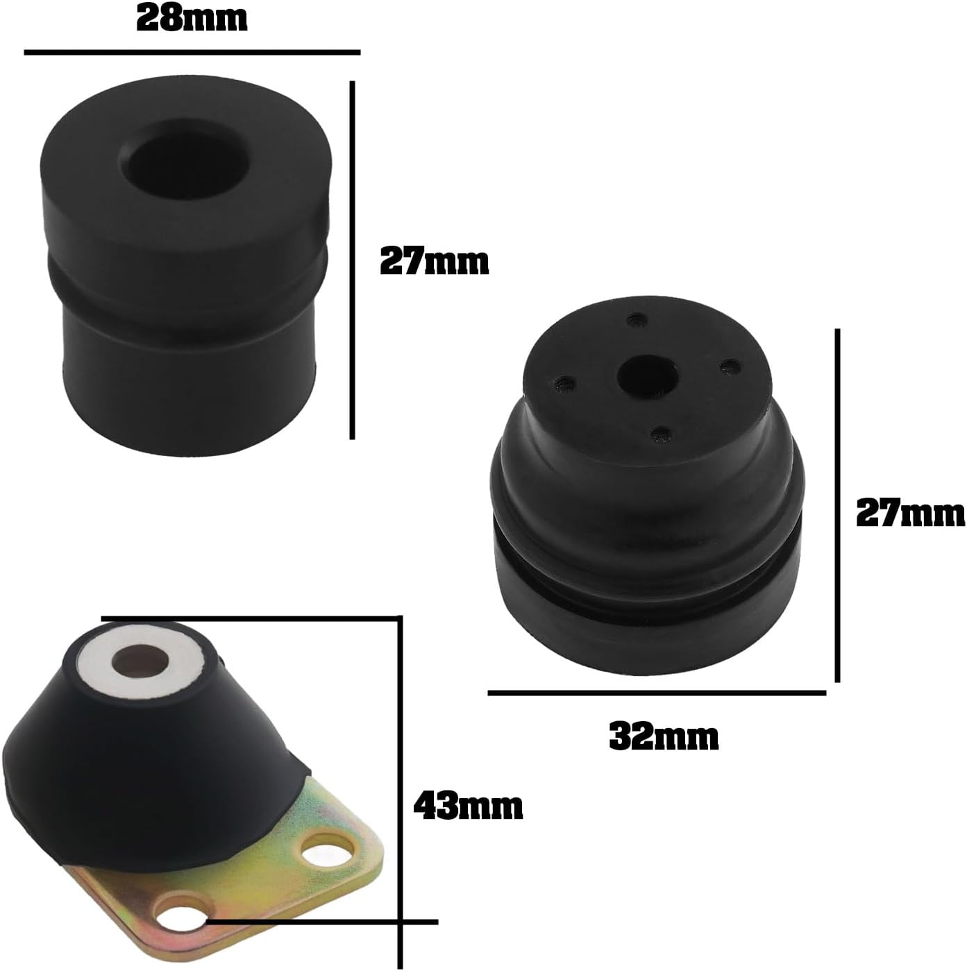 Be in Your Mind 4PCS Anti-Vibration Rubber Mount Kit Chainsaw Vibration Damper Replacement Kit Compatible with Stihl 028 038 028WB 028AV MS380 Chainsaws image number 4