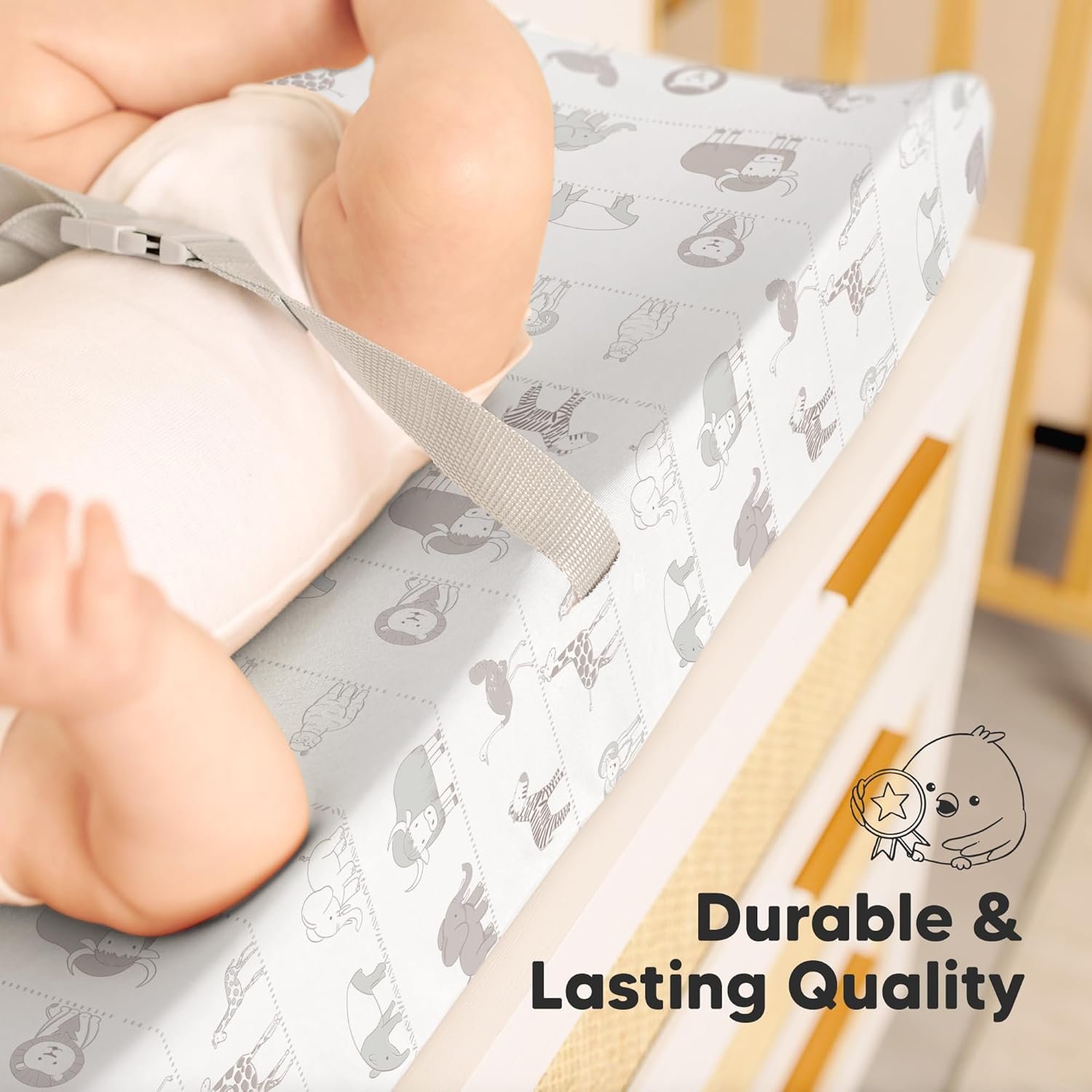 2-Pack Soothe Changing Pad Covers (Savannah) image number 3