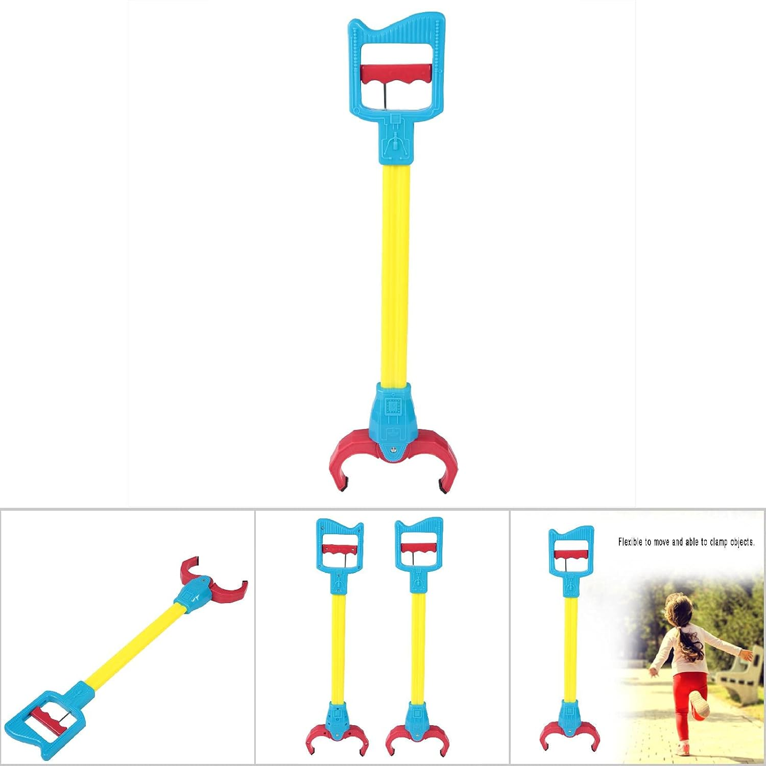 Grabber Toy, Interactive Toy Grabber, Pick up Toys Kids Claw Grabber for Home Player Amateur Traveller (Yellow) image number 2