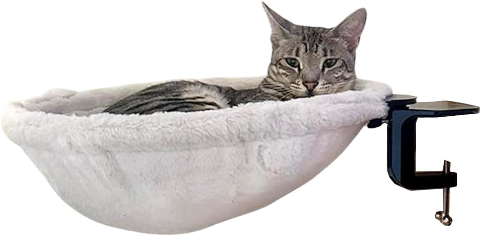 AIMALL Adjustable Desk Cat Hammock, Ergonomic Space-Saving Cat Bed with Comfortable Soft Material for Kittens & Small Pets - Rotating, Easy to Install, Space-Efficient Pet Supplies image number 5