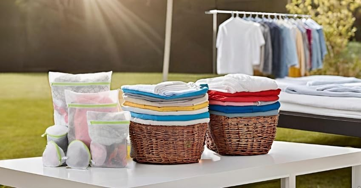 6Pcs Durable Mesh Laundry, Various Size Lingerie Bags for Delicates in Washer and Dryer- 3Pcs Bra Bag, 3Pcs Laundry Bags image number 5