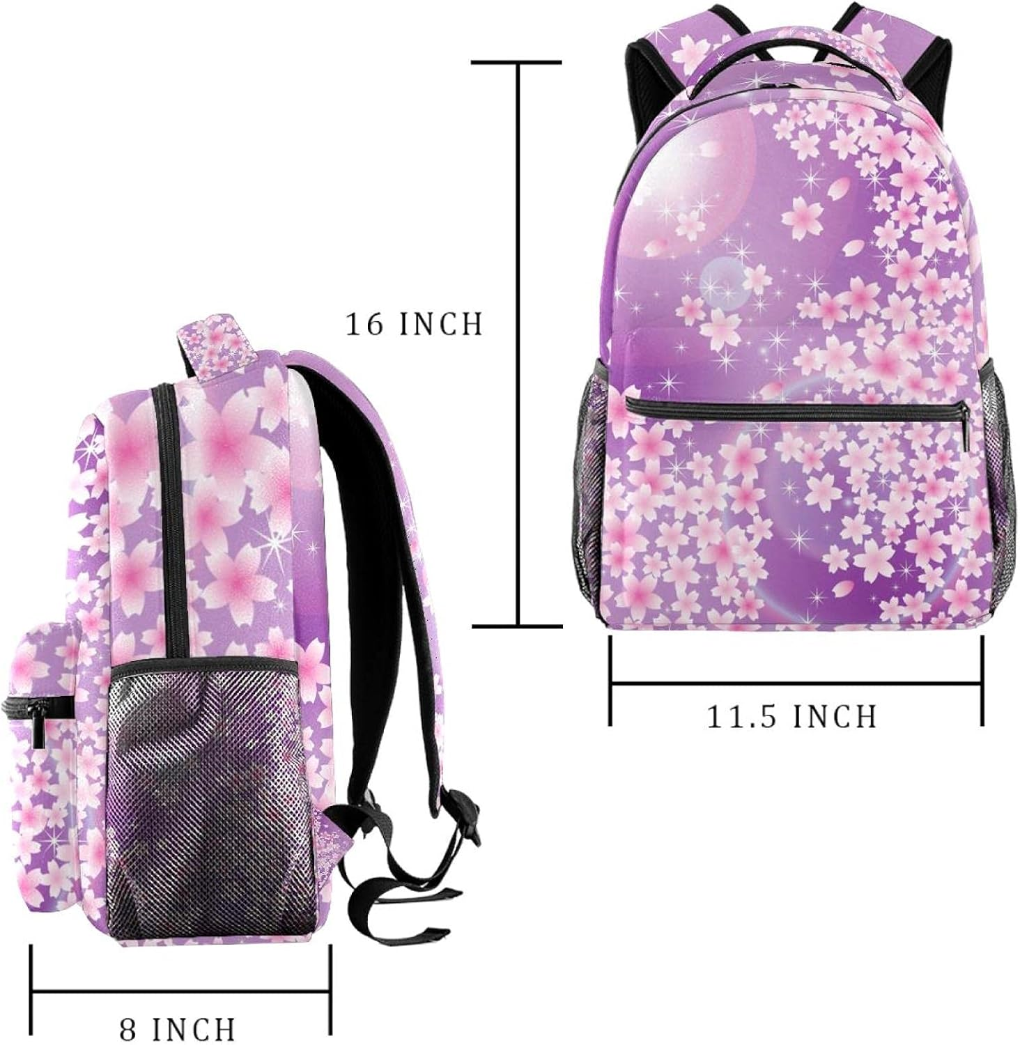 Japanese Sakura Backpack Students Shoulder Bags Travel Bag College School Tote Backpacks image number 1
