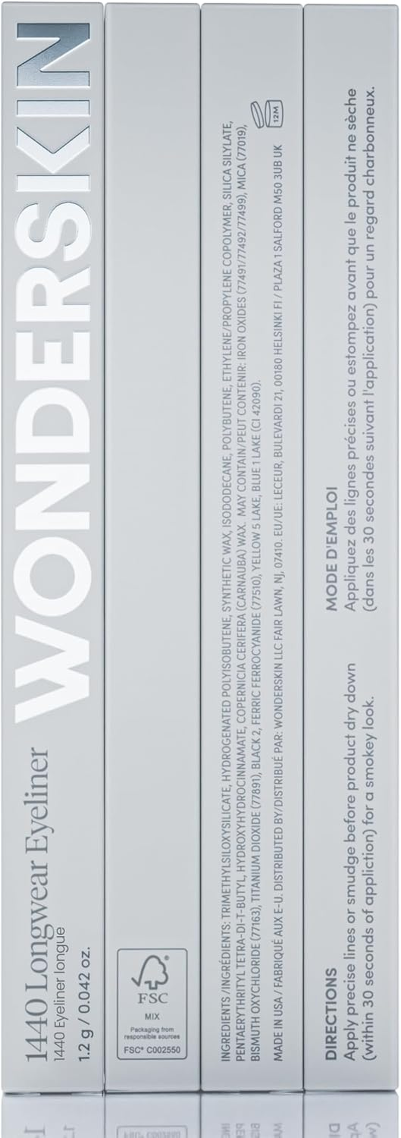 Wonderskin Eyeliner Pencil, 1440 Longwear Purple Eyeliner Pencil - Waterproof, Sharpenable & Smudge Proof (Blueberry) image number 3