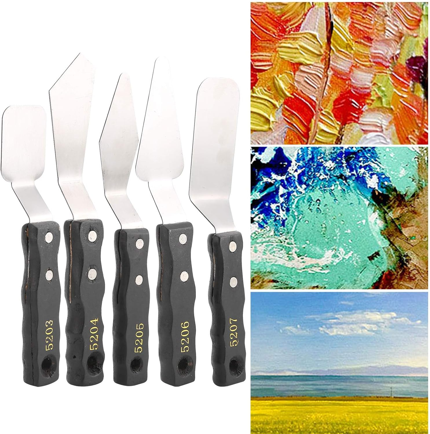 Palette Knives Painting Artist Paint Knife Small Spatulas for Kitchen Use Acrylic Paint Knife Kitchen Knives Sets Painting Pen Knife image number 1