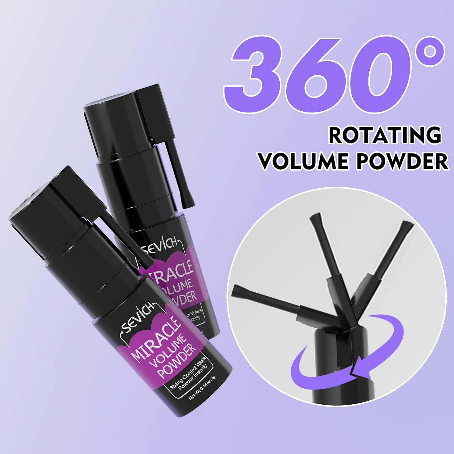 SEVICH Texture Powder for Men & Women,Instant Volumizing & Styling Powder,No Greasy Residue,360&deg; Spray Design,Travel Size,4G image number 5