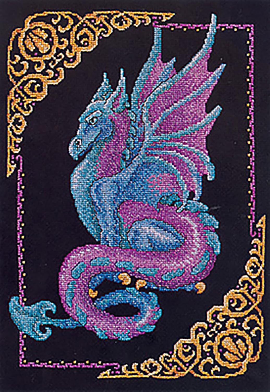 Janlynn Mythical Dragon Counted Cross Stitch Kit, White image number 1