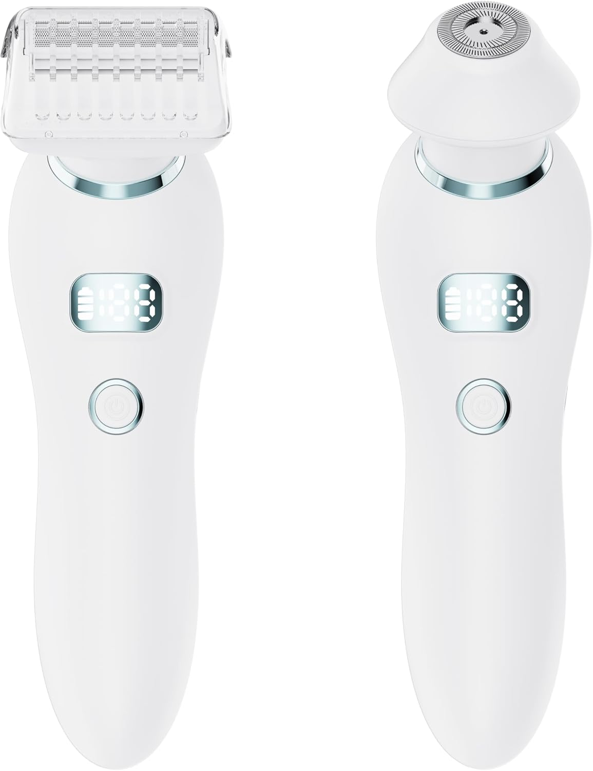 Haokry Electric Razor for Women, Silk Glide Epilator for Painless Hair Removal, 3-In-1 Lady Shaver for Legs, Face, Bikini, Rechargeable Wet and Dry Use (White) image number 3