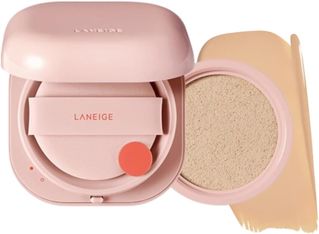 NEO Cushion Glow, 6 Shades Available, Long Lasting Refill Set for Laneige (21C1 Cool Beige) image number 3