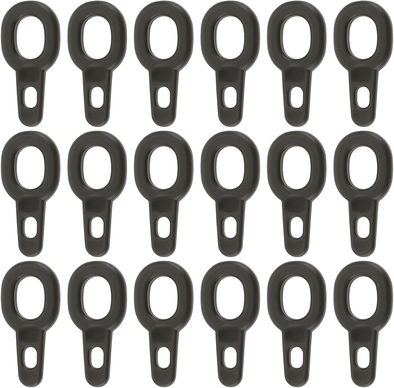 YINETTECH 50Pcs 15X7Mm Weight Sinker Clips Running Rings Suitable for Carp Pike