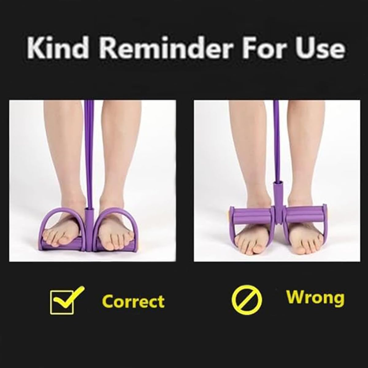 6-Tube Pedal Resistance Band, Premium Elastic Tension Rope for Full Body Workout, Natural Latex Fitness Bands for Strength Training,Yoga Stretching Slimming Training, Home Gym Exercise Equipment image number 5