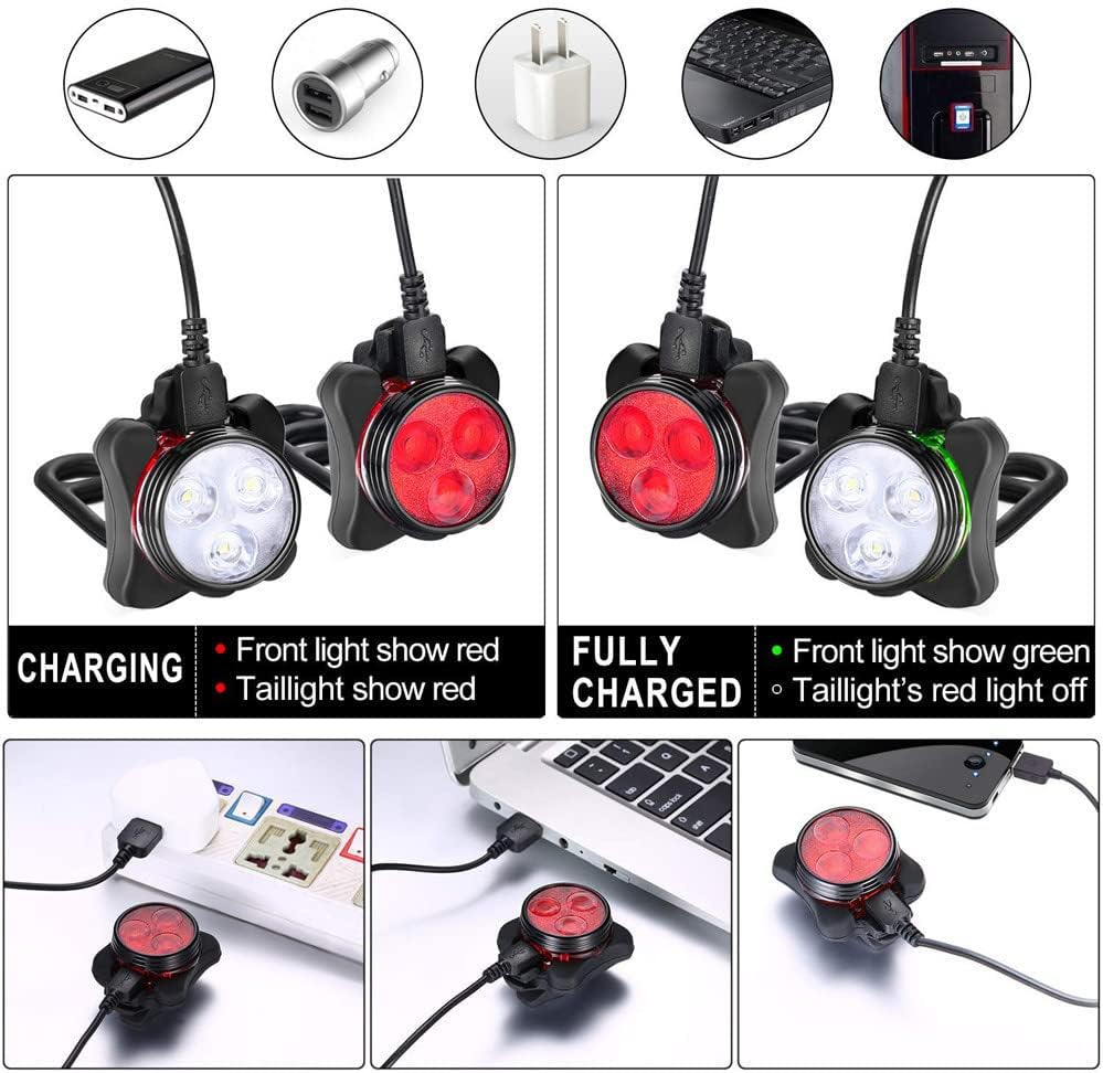 Dog Collar Lights for Night Walking, LED Collar Charm, Dog Night Light, Pet Safety Light for Outdoor, 4 Light Modes, IPX4 Waterproof, USB Rechargable image number 2