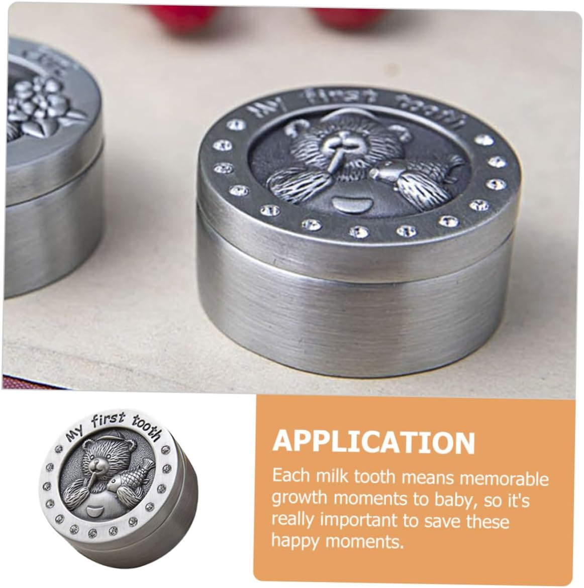 Tooth Box for Milk Teeth Keepsake Box Boys and Girls for for Year Old Boy'S image number 6