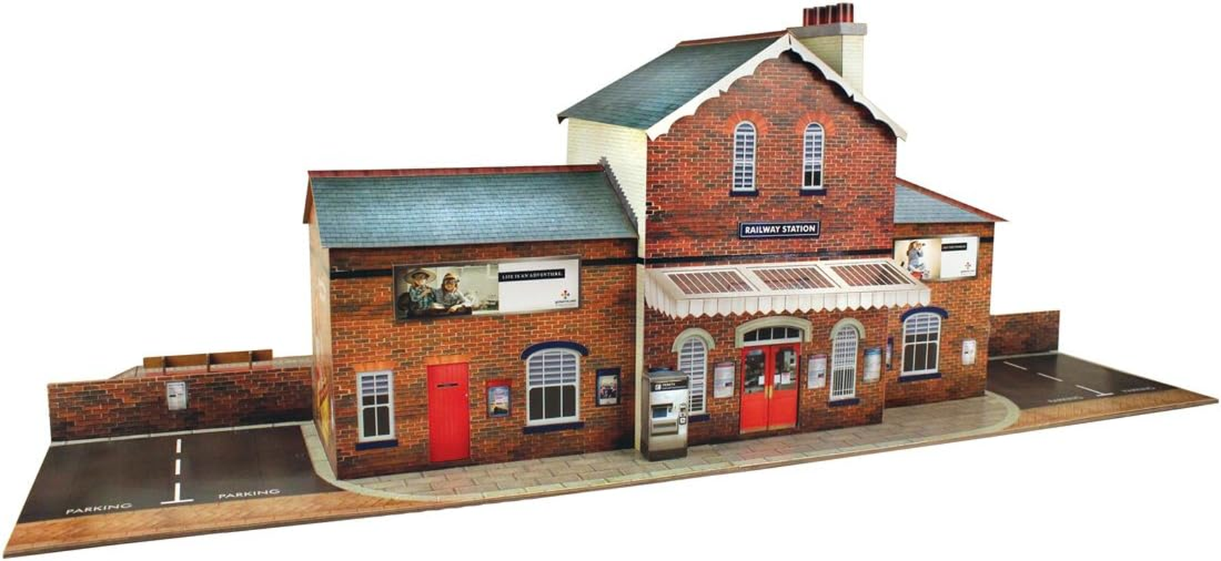 O Gauge 7Mm 1:48 Scale Model Railroad Building RAILROAD STATION Kit the Citybuilder image number 5