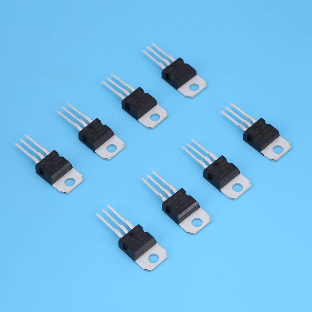 Voltage Regulator Transistor, Voltage Regulator Kit 40Pcs 8 Types Transistor Assortment Kit Set 7805 7809 7812 7815 7905 7912 7915 LM317 to 220 image number 4
