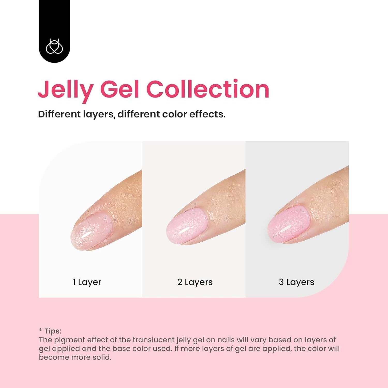 Beetles Gel Polish Gel Polish 1 Pcs Jelly Shimmer Glitter Gel Nail Polish Milky Pink Nail Art Manicure 15 ML Uv Gel Girls Women image number 6