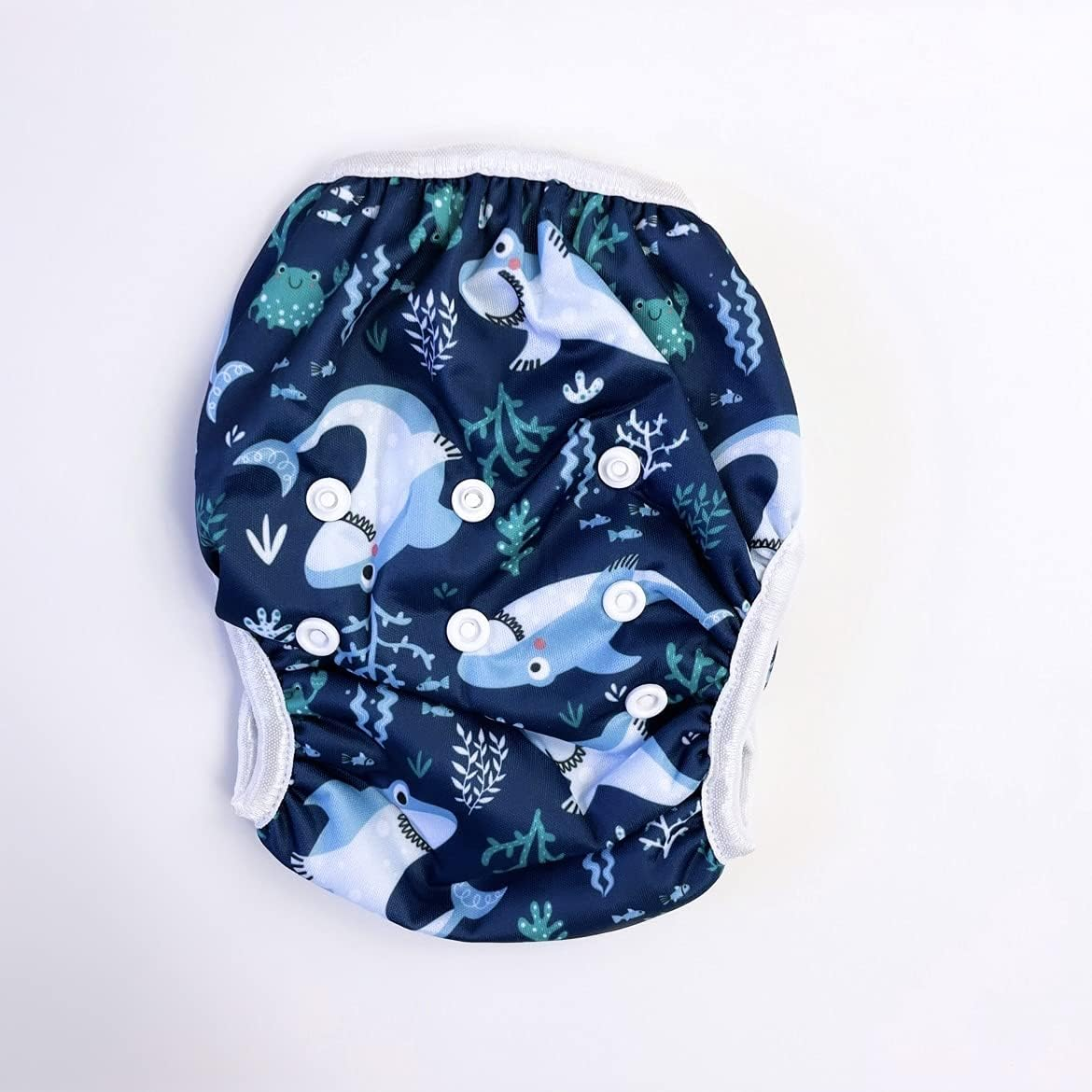 Tinker Tot Baby Reusable Swim Nappy - Small & Large Swim Nappies; Adjustable, Washable; Child, Toddler and Baby image number 3