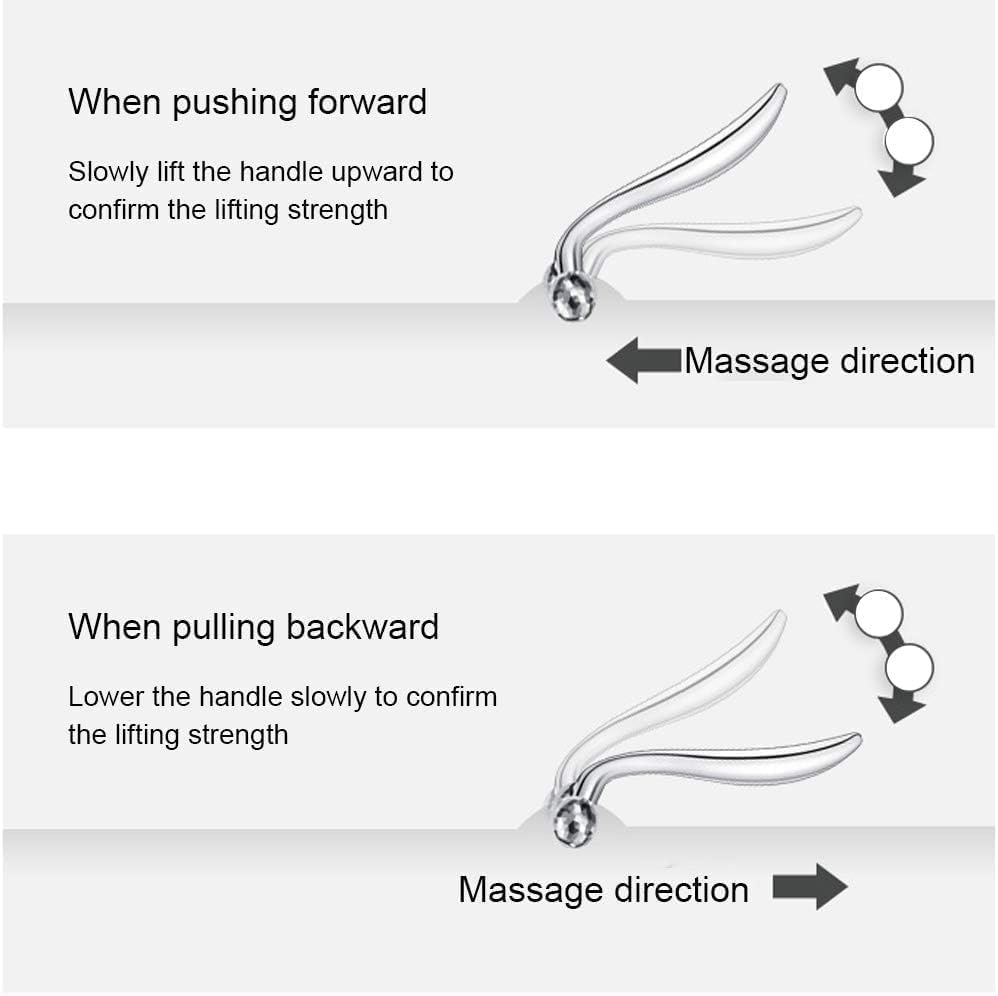 3D Facial Body Massager Rollers, Facial Lifting Massager, Body Massager Firming Tools, Gua Sha Massager Facial Roller Ball Face-Lift Tightness Skin Facial Beauty Tool for Kneading image number 5