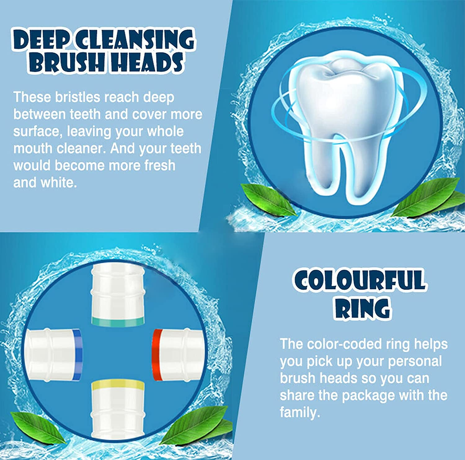 24 Pack Replacement Toothbrush Heads Compatible with Oral-B Electric Toothbrush, MH MOIHSING Replacement Brush Heads for Oral B-Precision Clean &ndash; Rotating Brush Head for Superior Clean