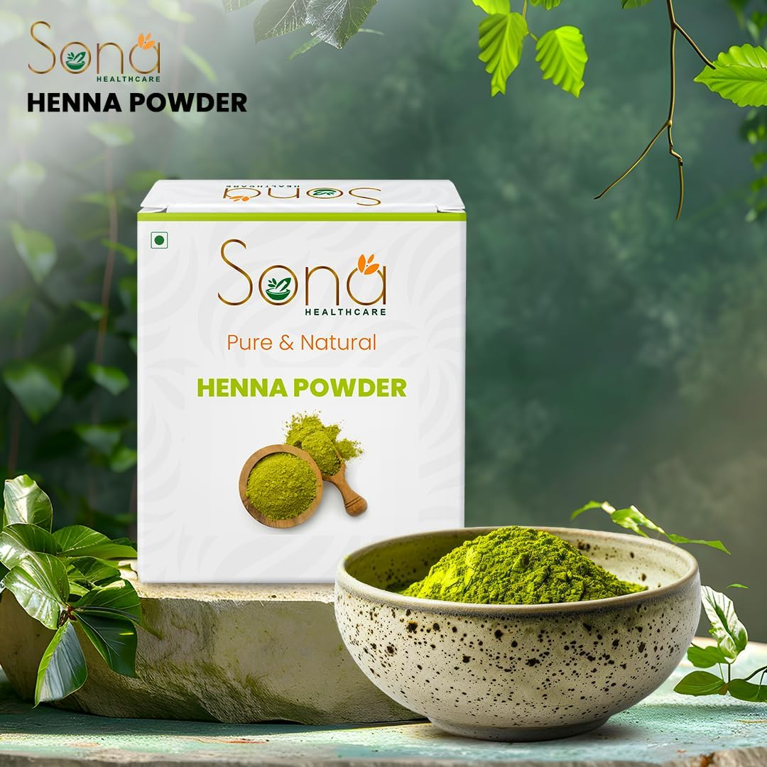 Pure Henna Powder for Hair Colour Mehandi for Hair, 200 Gm Green image number 2