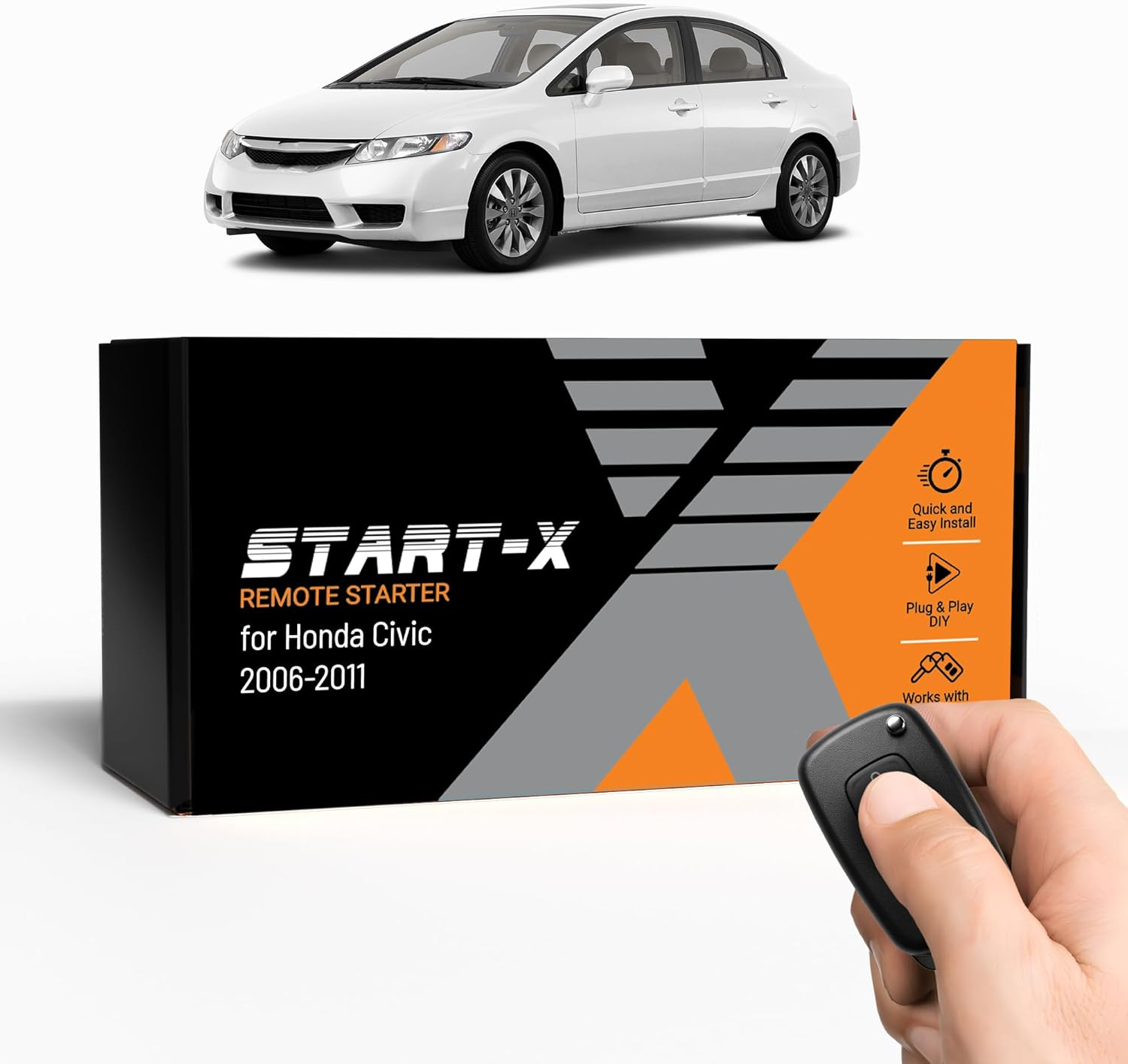 Start-X Remote Start Kit for Honda Civic 2006-2011 | Plug N Play | Lock 3 Time to Remote Start | 2006, 2007, 2008, 2009, 2010, 2011 image number 3