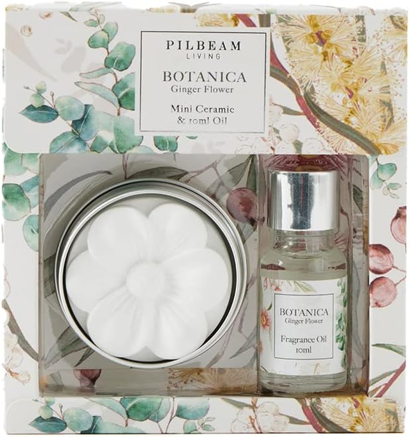 2Pc Pilbeam Living Botanica Scented Disc & 10Ml Spray Gift Set Ginger Flower image number 1