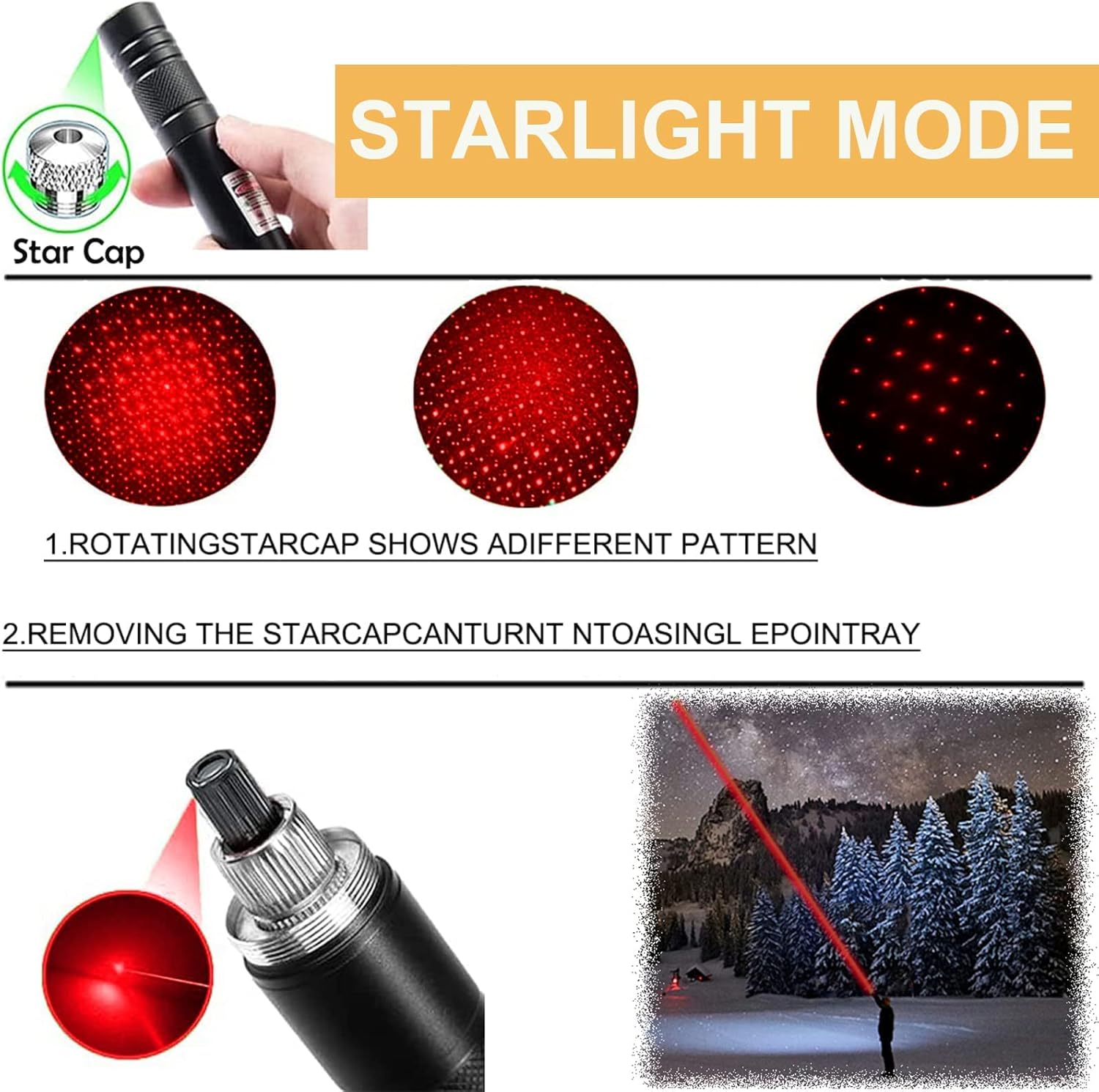 XIMIBI USB Rechargeable Red Pointer Beam Flashlight Long Distance Range for TV/LED/LCD Screens Presentation Office/Outdoors/Astronomic/Construction
