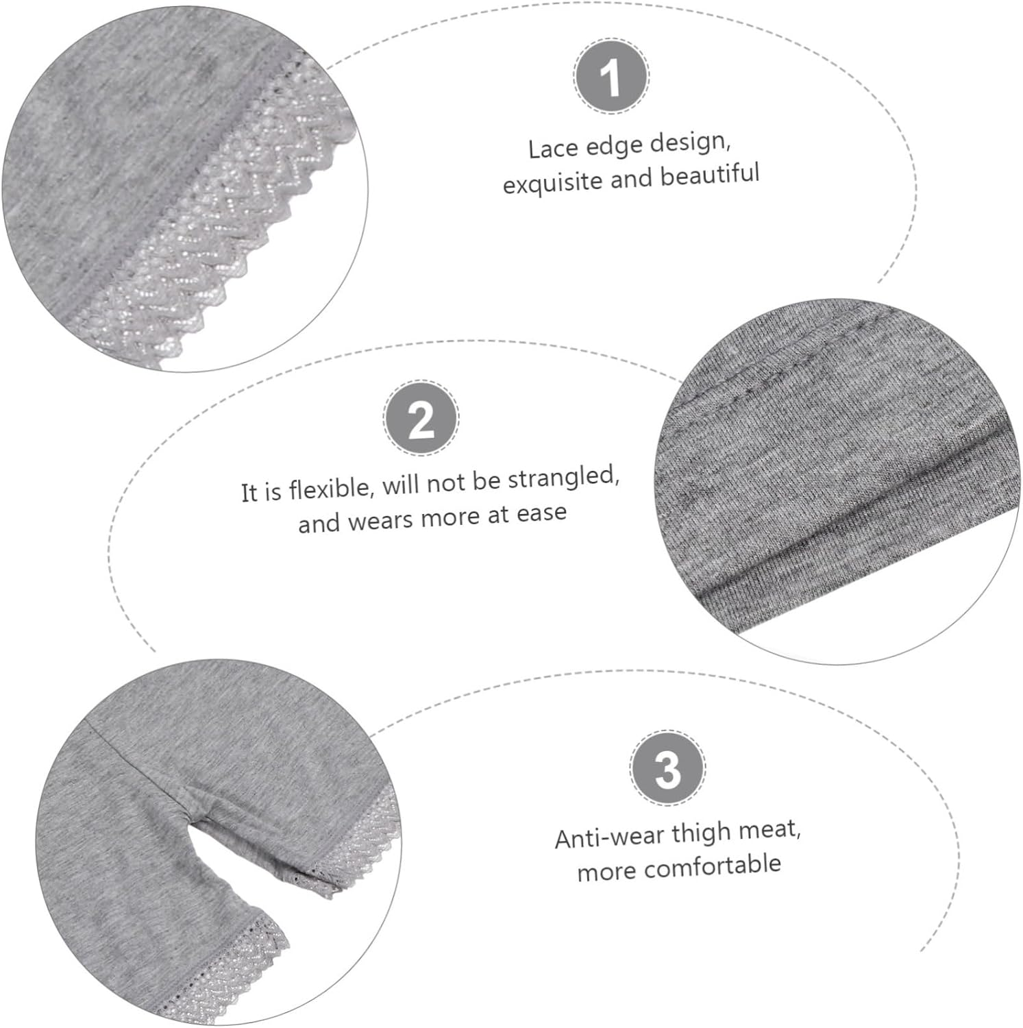 Ipetboom 10 Pcs High Waist Cotton Maternity Panties for Pregnant Women Breathable Safety Briefs with Stretchy Support Comfortable over Belly Underwear for Pregnancy and Postpartum Care Grey image number 5