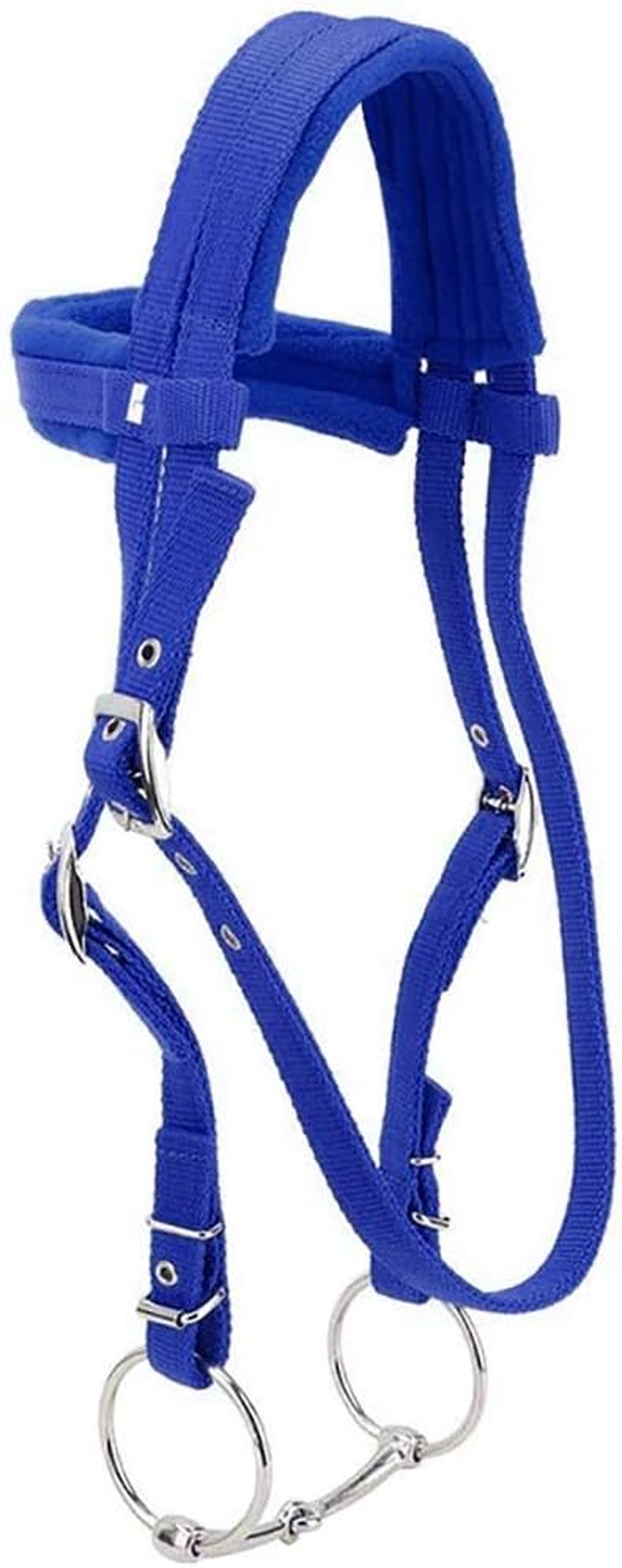 Tooloflife Equestrian Horses Bridle with Rein Red Adjustable Horse Halter Harness Horse Headstalls Horse Bit with Soft Cushion