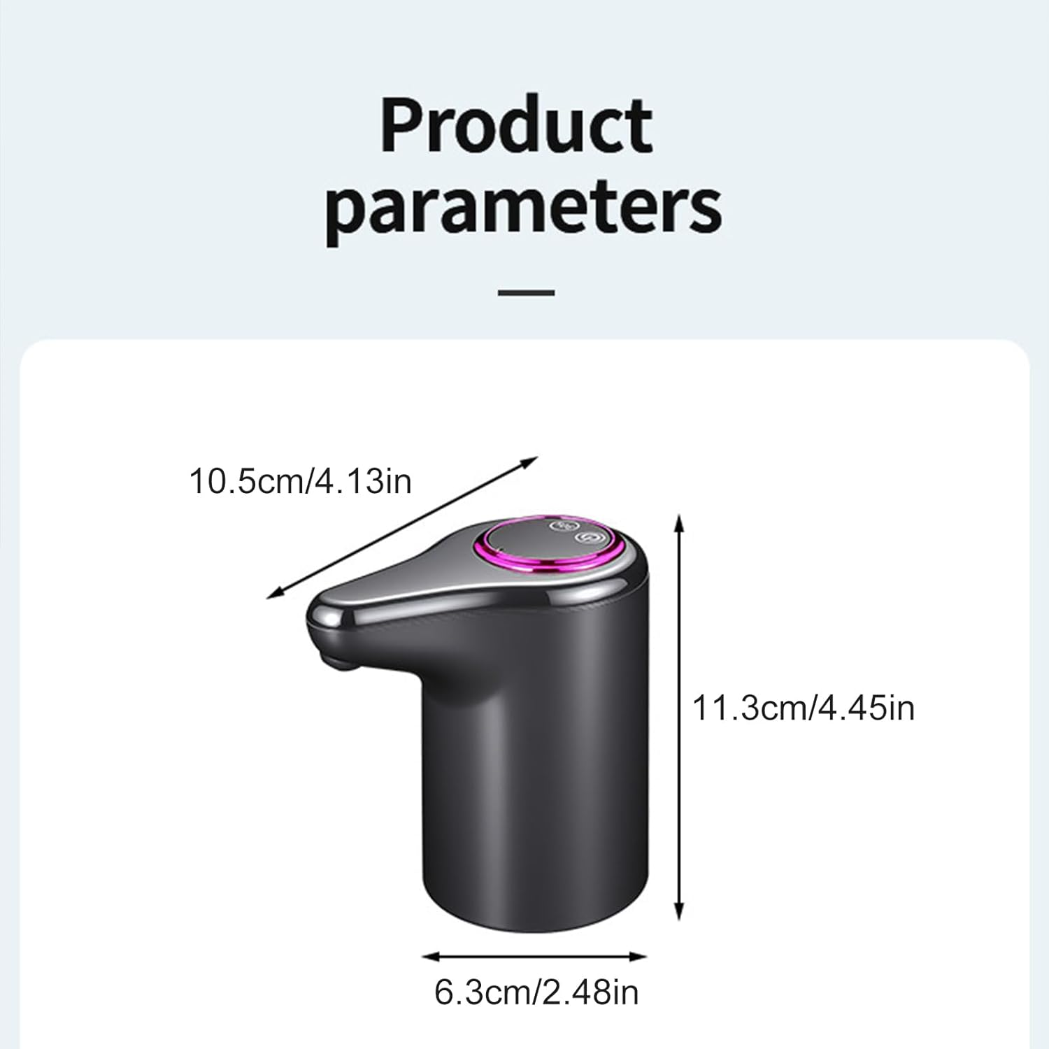 Electric Water Pump,Usb Charging Water Dispenser for Cooler - Drinking Pump for Hiking Travel Dorm Room Camping RV Trip Studio Home Countertop Commercial image number 2