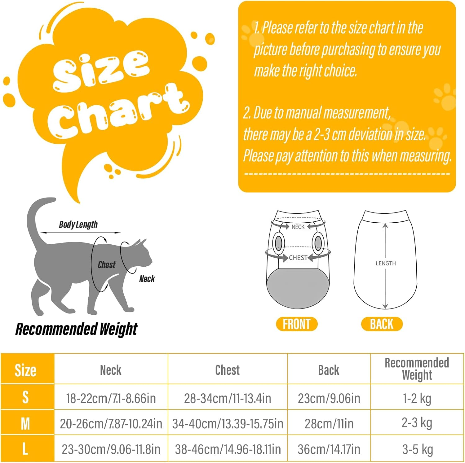 Supcomsta Cat Recovery Suit Female,Soft Kitten Onesie for Cats after Surgery,Elastic Collar Cat Clothes for Post-Surgery Skin Diseases Protection,Perfect Cone of Shame Alternative (L, Cute Animal) image number 5