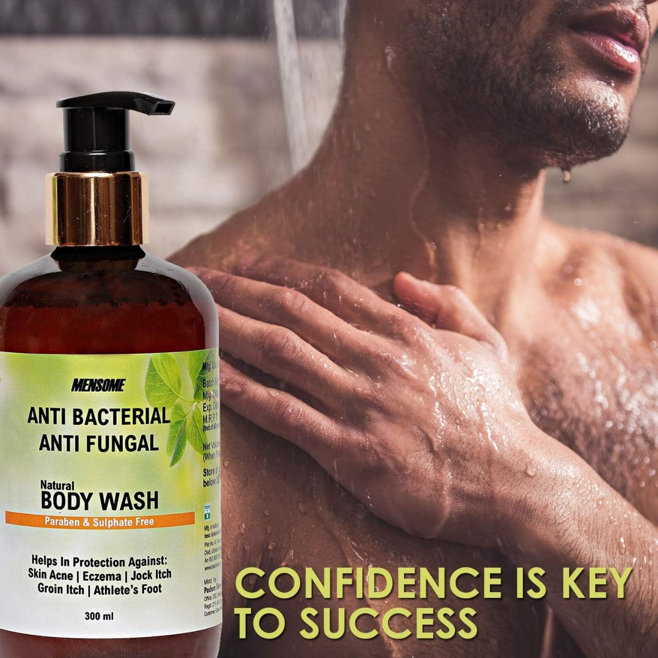 MENSOME anti Bacterial and anti Fungal Body Wash with Apple Cider Vinegar, Oregano Oil, Turmeric Oil and Other Therapeutic Oils and Herbs in 300 Ml image number 6