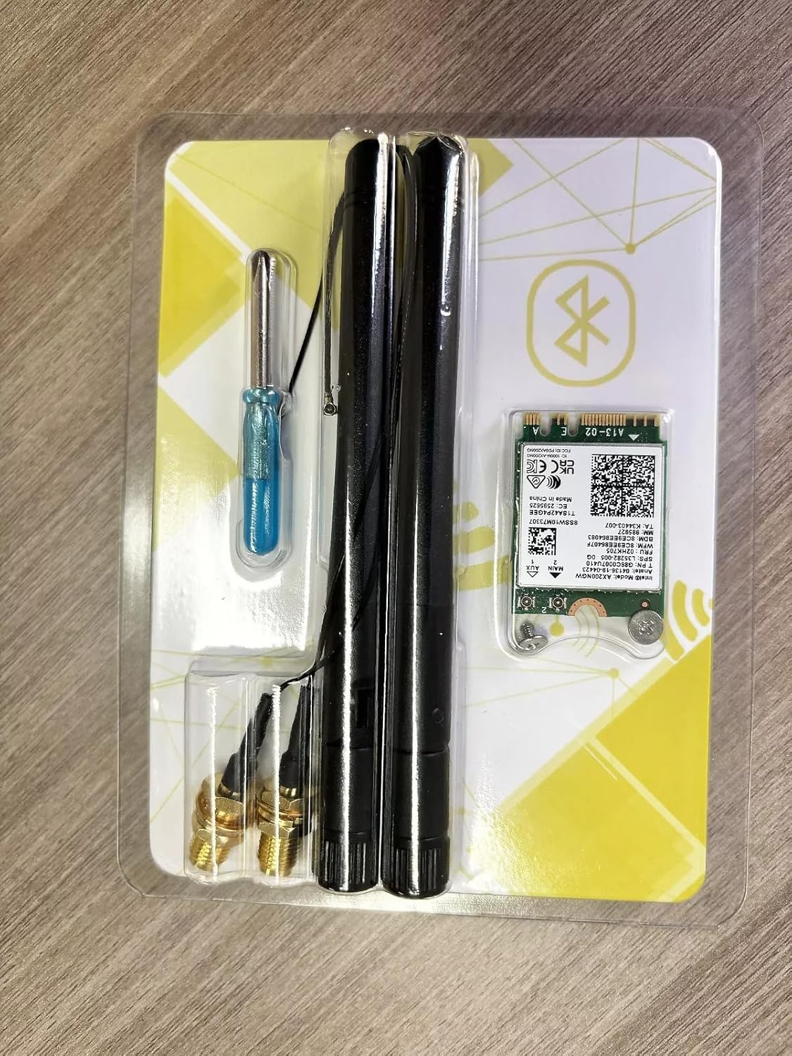 Intel Wifi 6 AX200 M.2 Adapter Card, Dual Band 802.11Ax, up to 2.4 Gbps, Bluetooth 5.2, Windows 10/11 Compatible image number 4