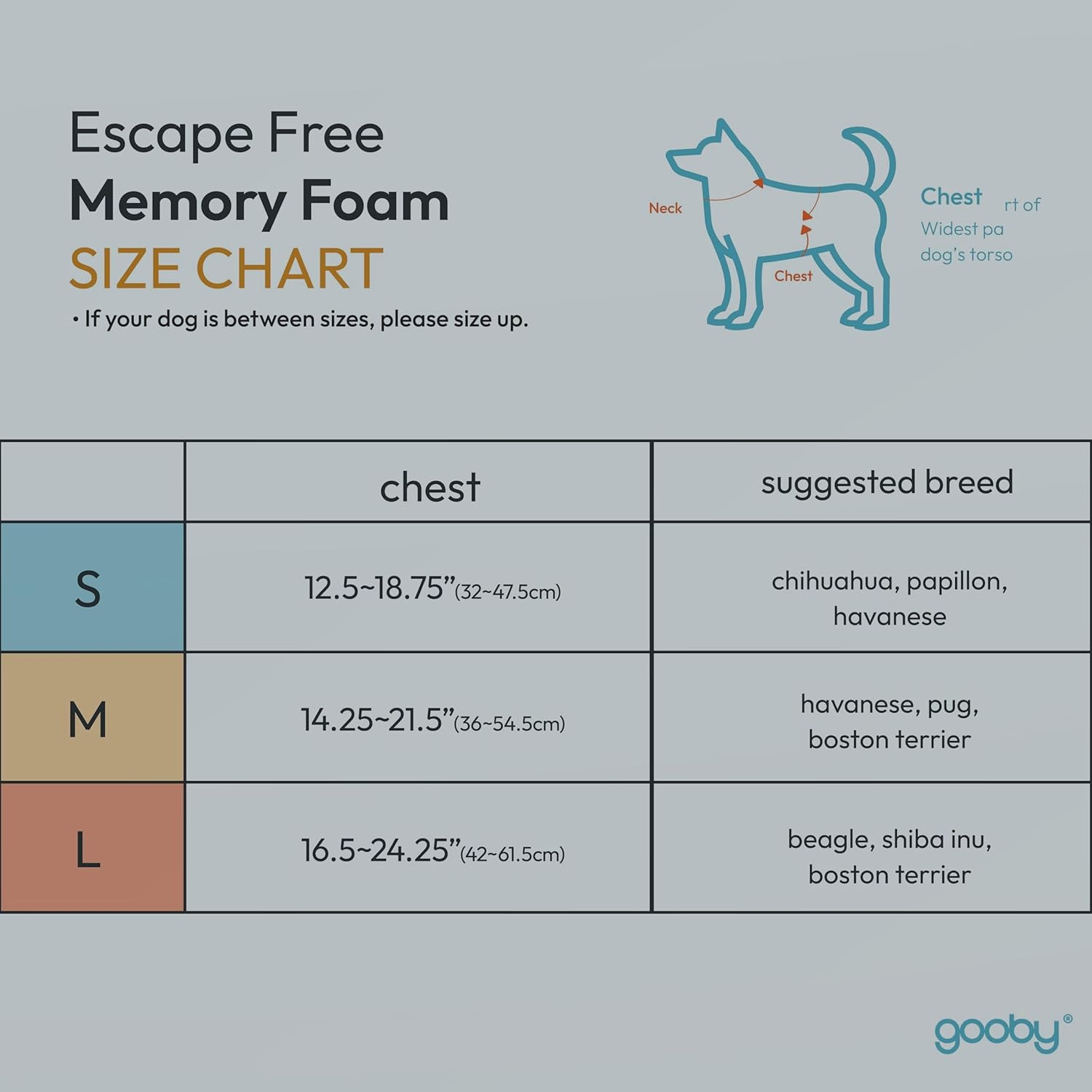Gooby Escape Free Memory Foam Harness - Blue, Medium - No Pull Step-In Small Dog Harness with Four Point Adjustment - Perfect on the Go Dog Harness for Medium Dogs No Pull and Small Dogs image number 2