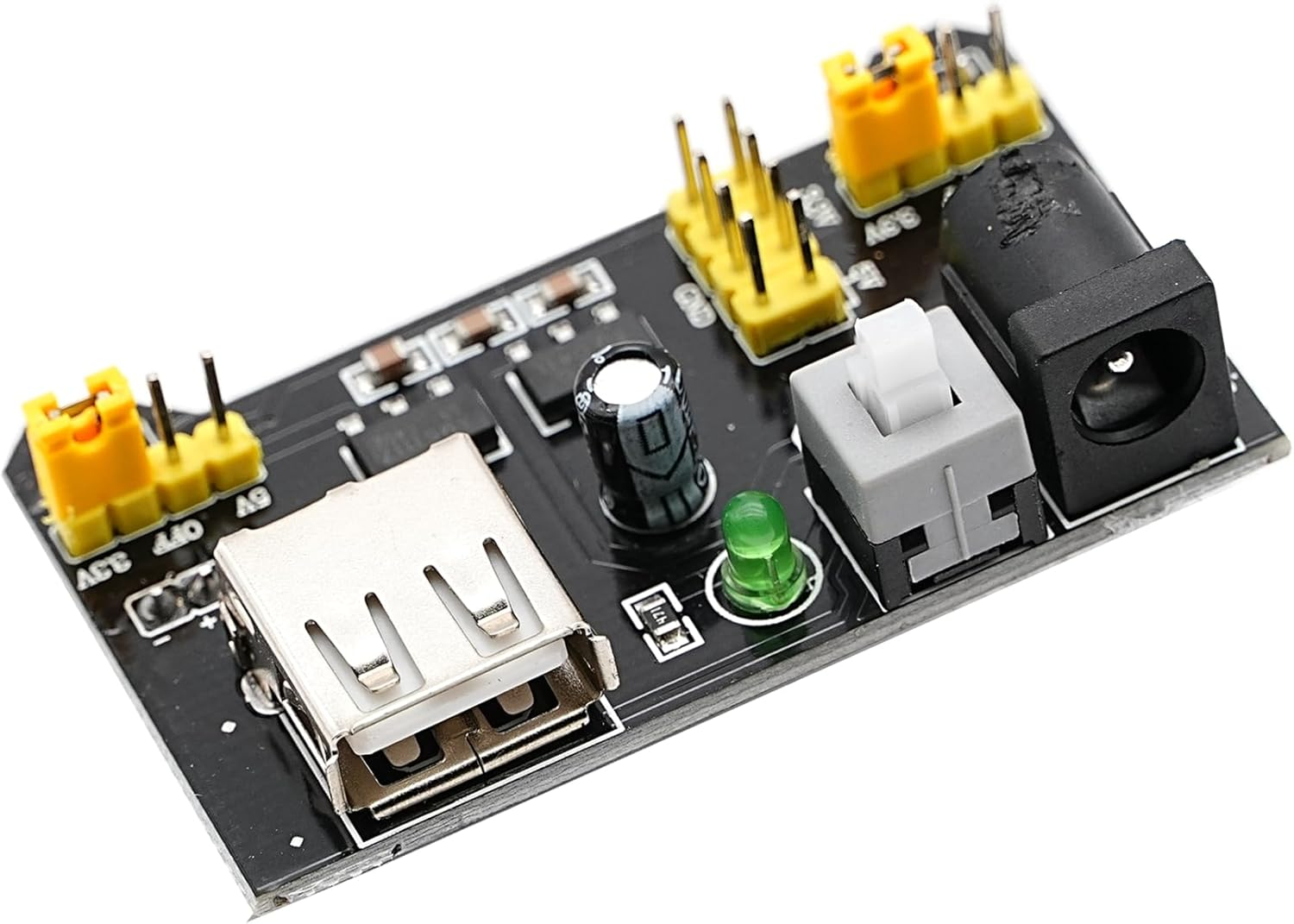 DIGISHUO 5Pcs 3.3V 5V MB102 Breadboard Power Supply Module DC 6.5-12V USB | for Arduino Solderless Bread Board Project image number 1