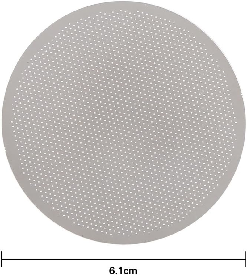 Yosoo Reusable Stainless Steel Coffee Filter 60Mm, Ultra Fine Mesh, Silver, 1 Count, Compatible with Coffee Maker image number 5