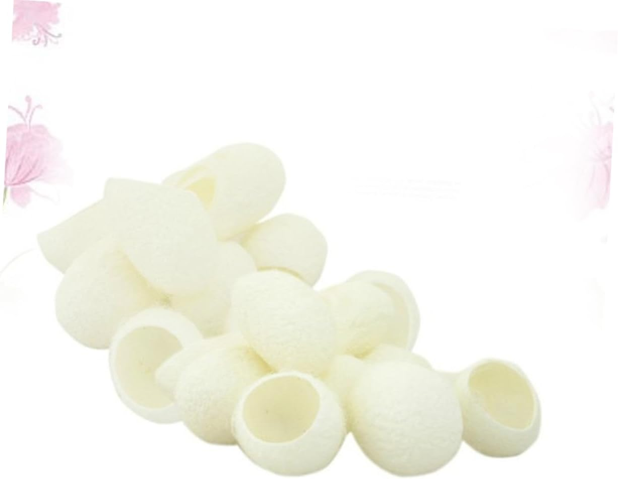 FOMIYES Natural Silk Facial Cleaning Balls 200Pcs for Skin Care Exfoliation and Blackhead Removal Gentle Scrub for Skin Types for Daily Use image number 4