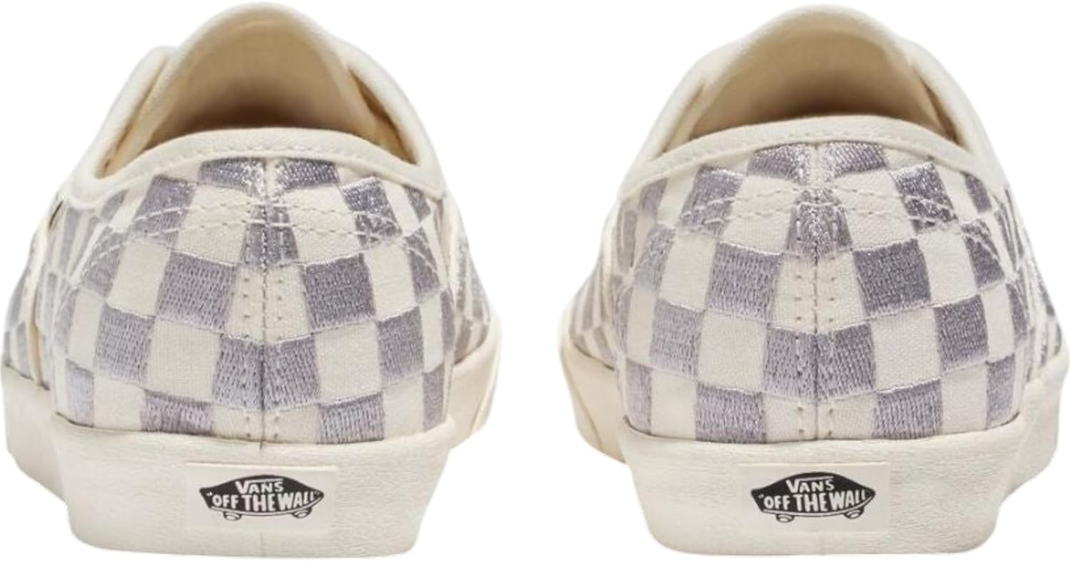 Vans Mens Authentic Lowpro Shoes Embroidered Check Lunar Rock image number 1