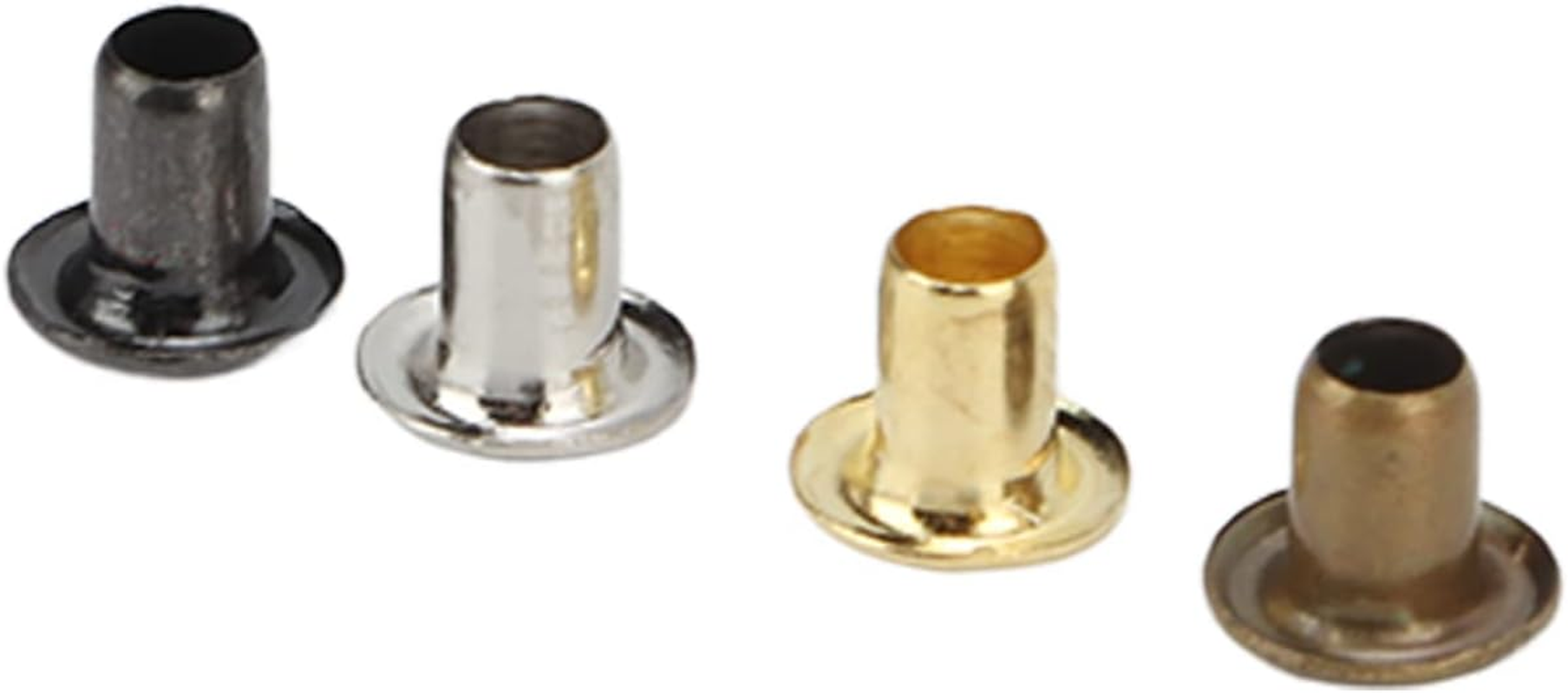 2Mm Plated Copper Metal Grommet Kit with Eye Buckles for Shoelaces, Beltsconvenient Grommets Set with Plastic Storage Box image number 1